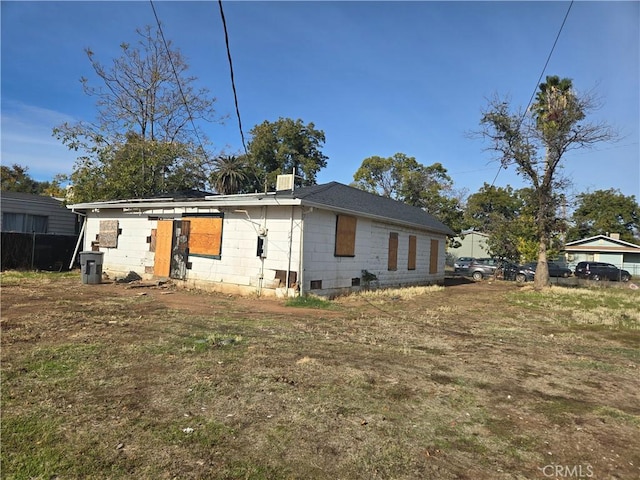 view of rear view of property