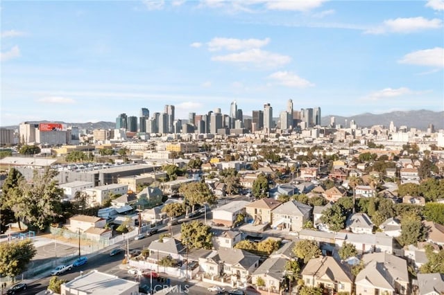 aerial view featuring a view of city