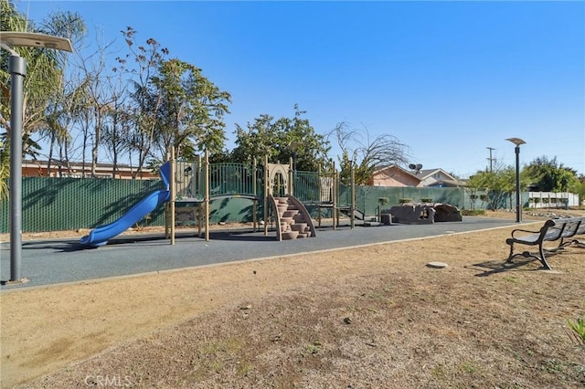 view of jungle gym