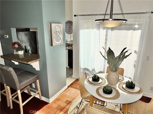 dining room featuring hardwood / wood-style floors