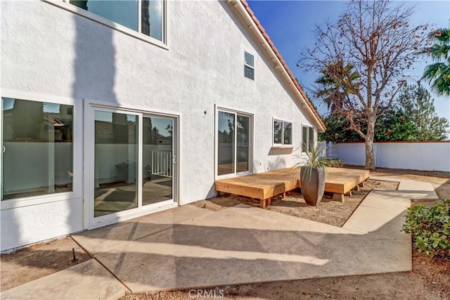 back of house featuring a patio