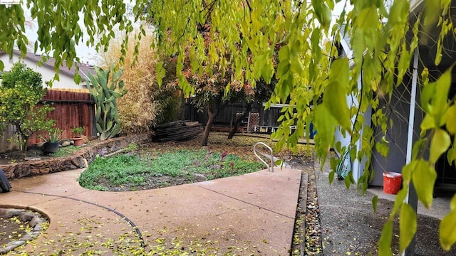 view of yard featuring a patio