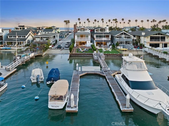 930 E Balboa Blvd, Newport Beach, CA 92661 - dock area with a residential view and a water view