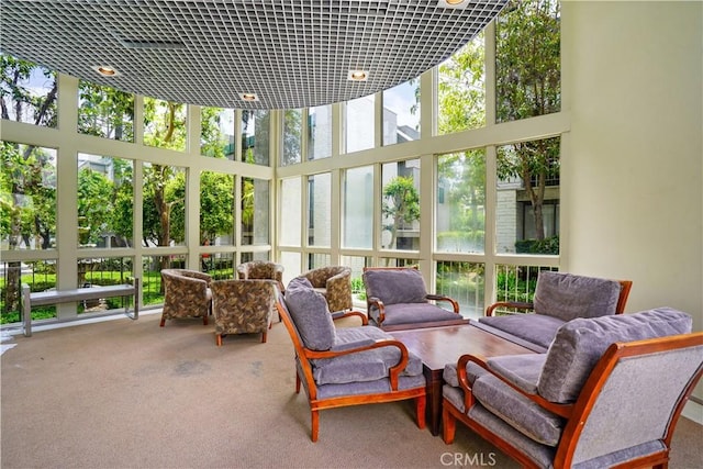 view of sunroom / solarium