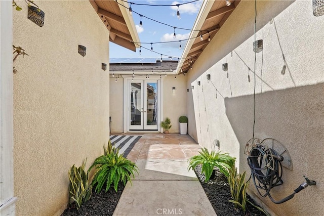 view of patio with french doors