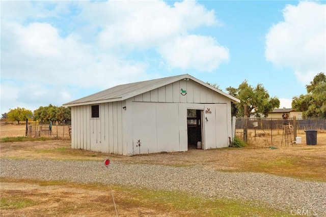 view of outbuilding