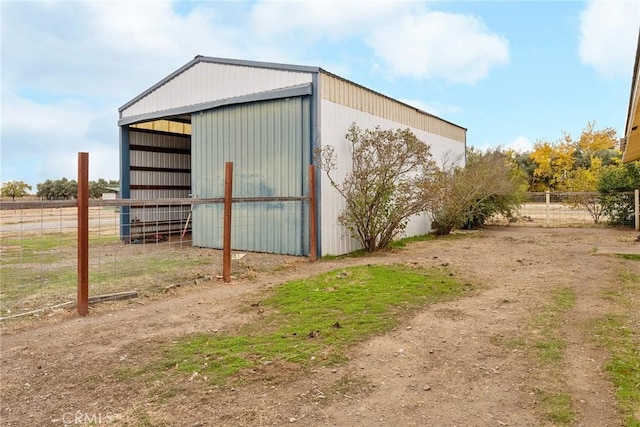 view of outdoor structure