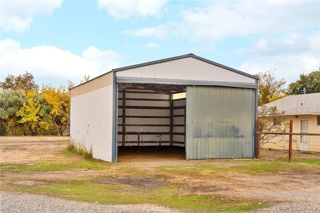 view of outdoor structure