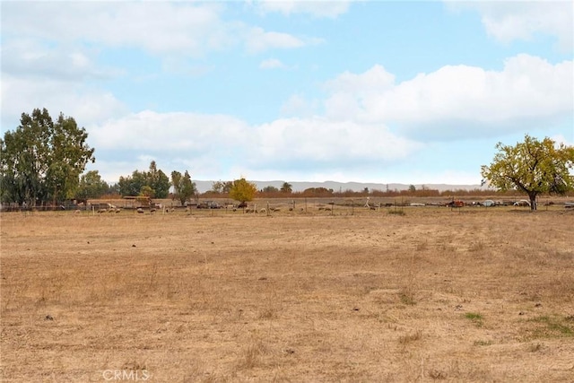 view of landscape featuring a rural view