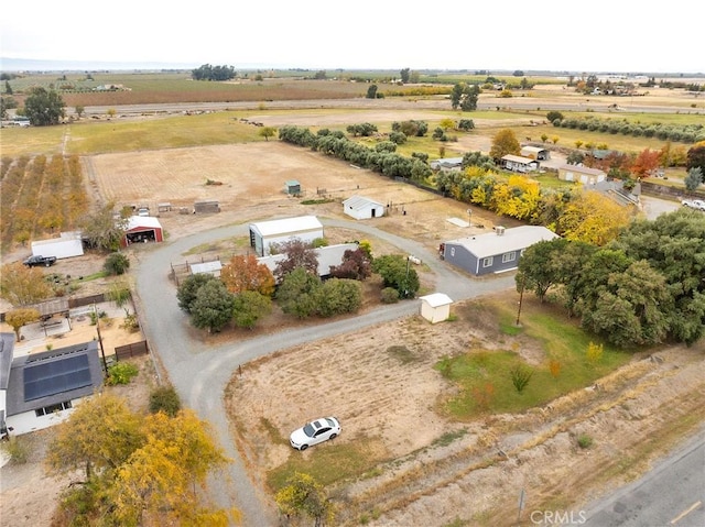 bird's eye view featuring a rural view