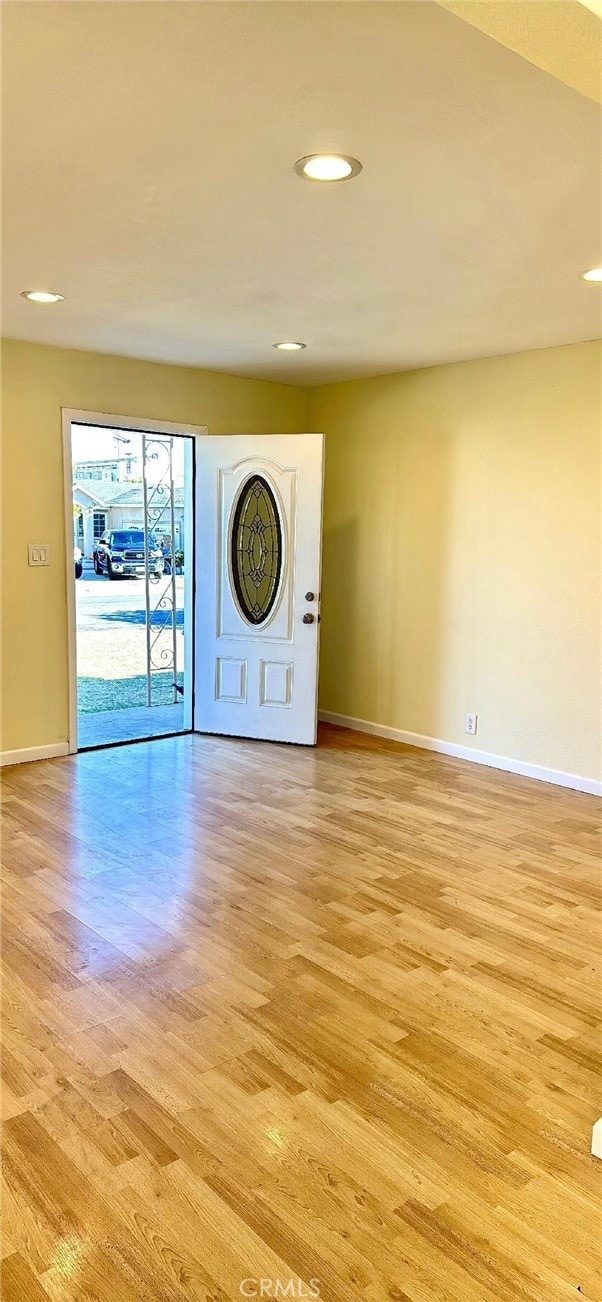 interior space featuring light hardwood / wood-style flooring