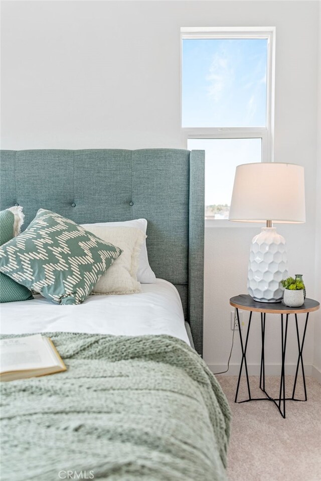 bedroom featuring carpet flooring