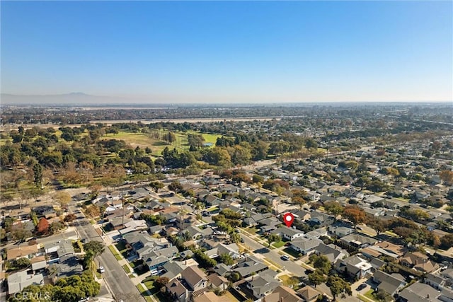 aerial view featuring a mountain view