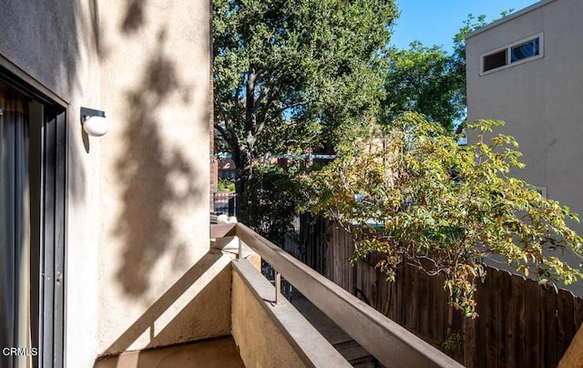 view of balcony