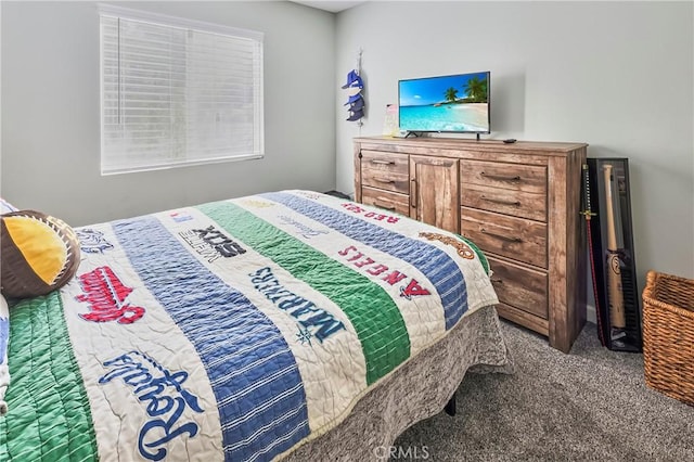 bedroom featuring carpet flooring