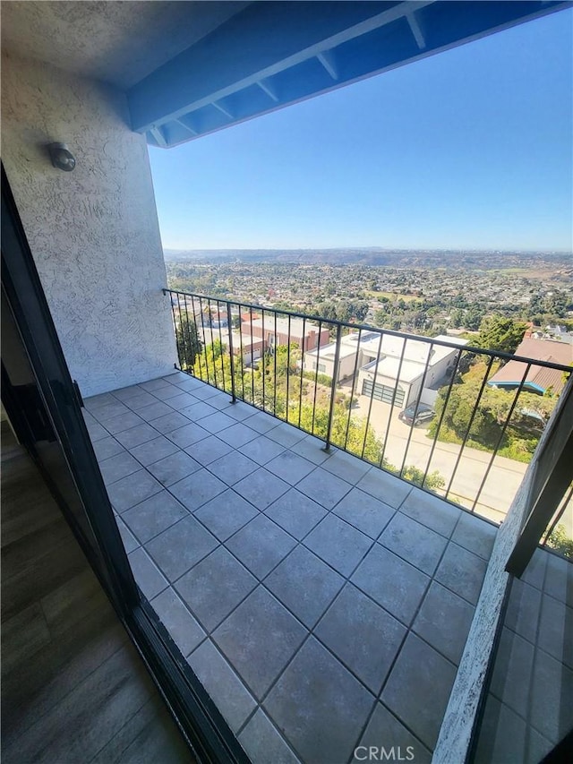 view of balcony