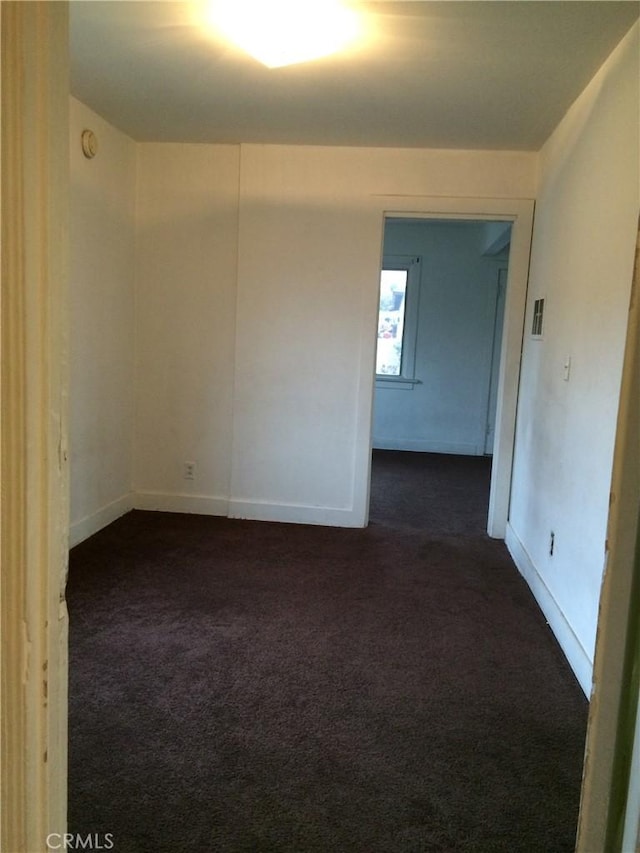 view of carpeted empty room