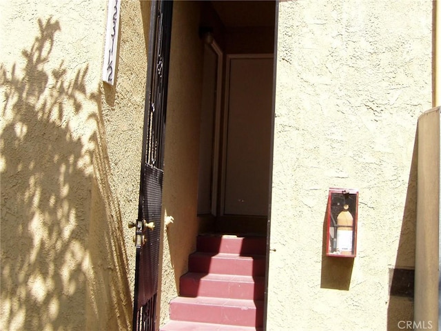 view of stairway