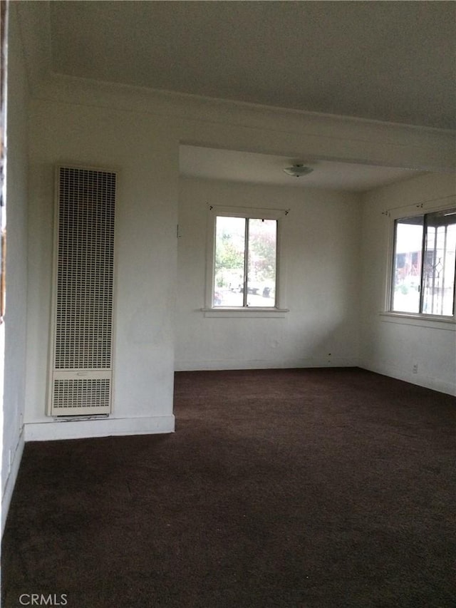 carpeted empty room with a wealth of natural light