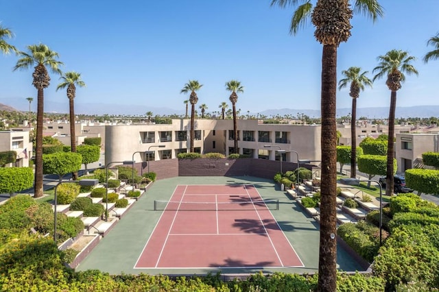 view of sport court