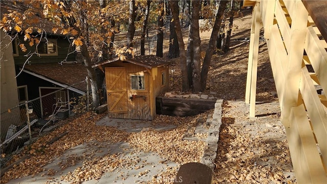 view of outbuilding