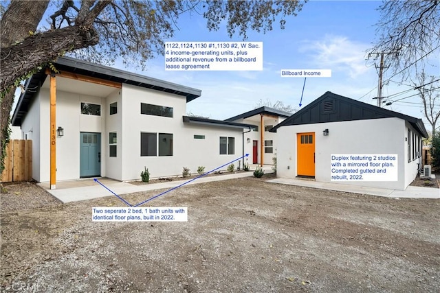 1122 W Sacramento Ave, Chico, CA 95926 - view of front of house with stucco siding