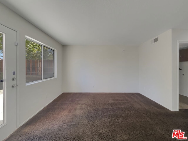 view of carpeted empty room