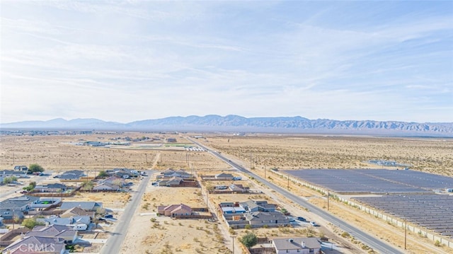 aerial view featuring a mountain view