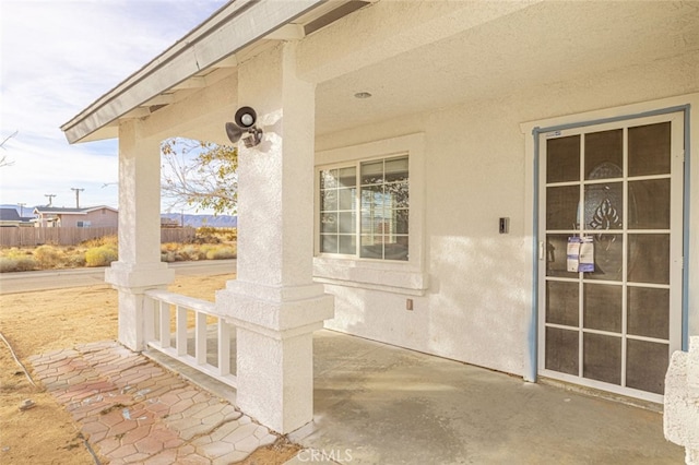 view of patio / terrace featuring covered porch