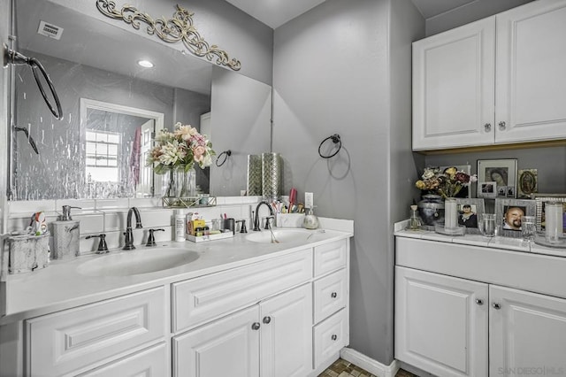 bathroom featuring vanity