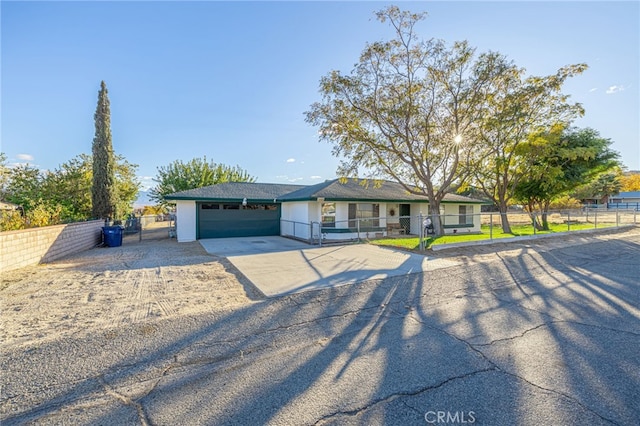 ranch-style house with a garage