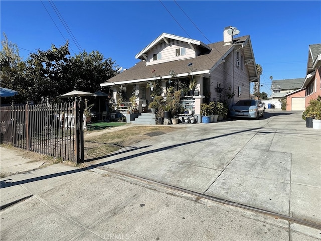 view of front of home