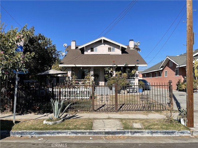 view of bungalow-style home