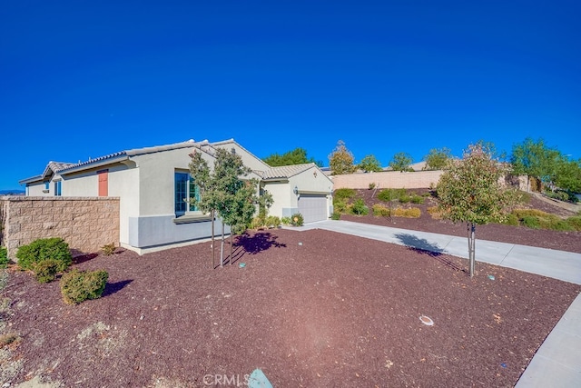 view of front of house featuring a garage