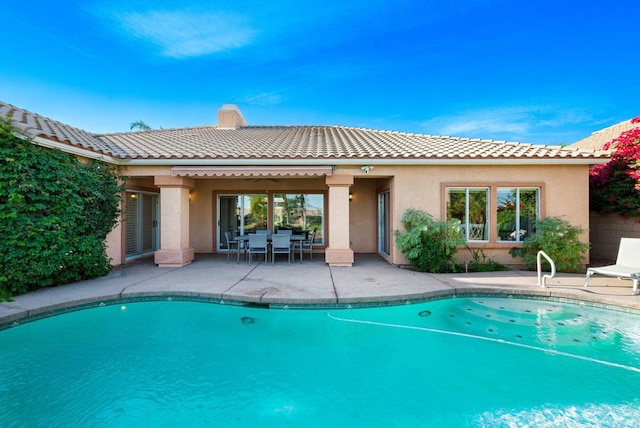 view of pool with a patio