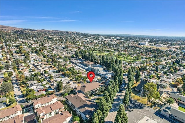 bird's eye view featuring a residential view