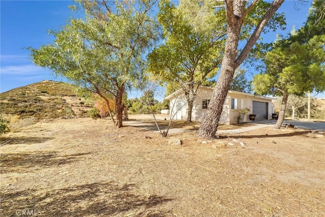 exterior space with a mountain view