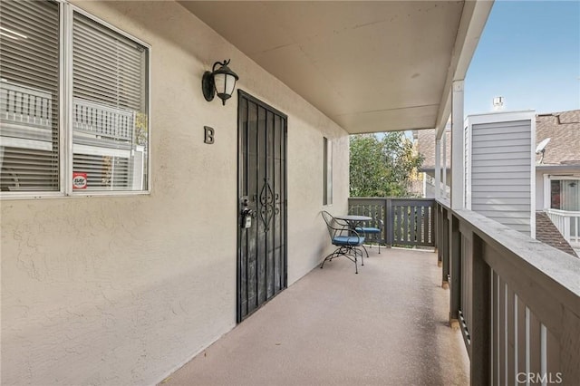 view of balcony