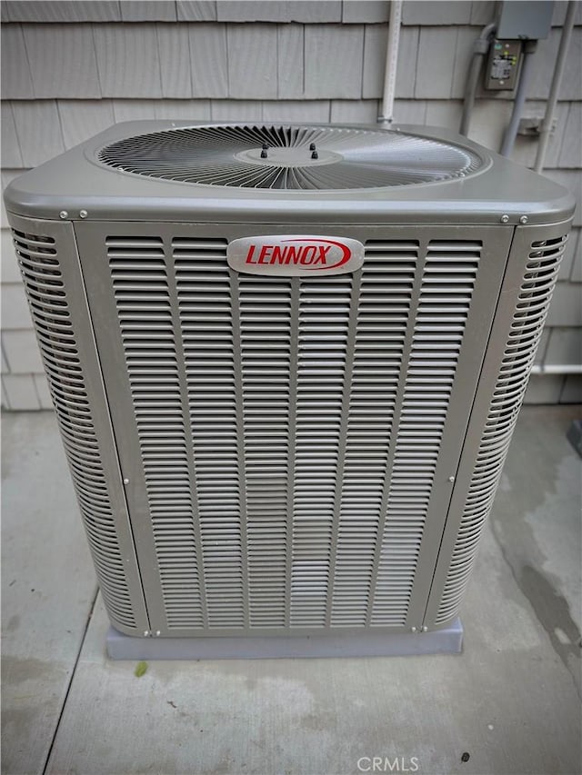 details with central air condition unit