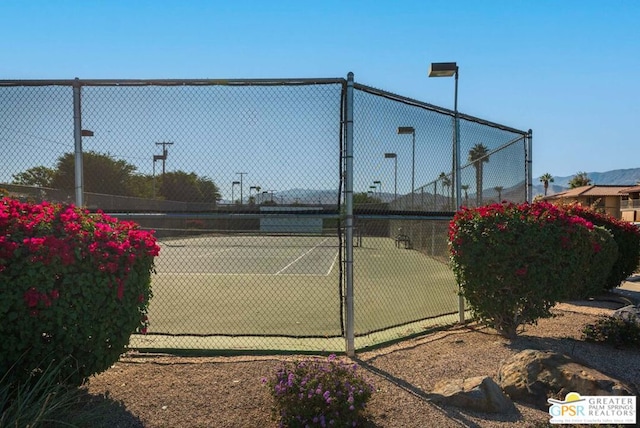 view of sport court