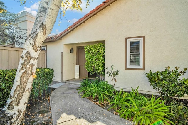 view of entrance to property