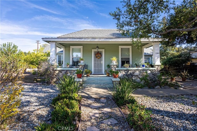 view of bungalow-style home