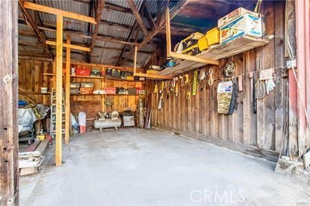 view of storage room