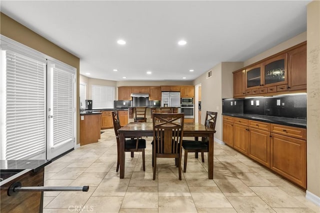 view of dining area