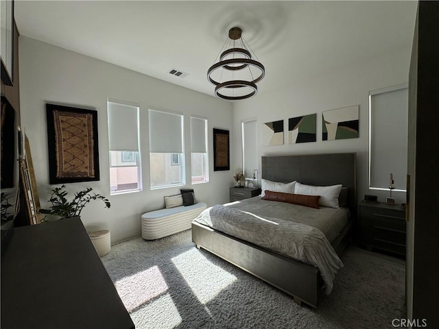 bedroom featuring carpet