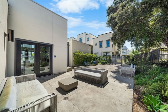 view of patio / terrace with french doors