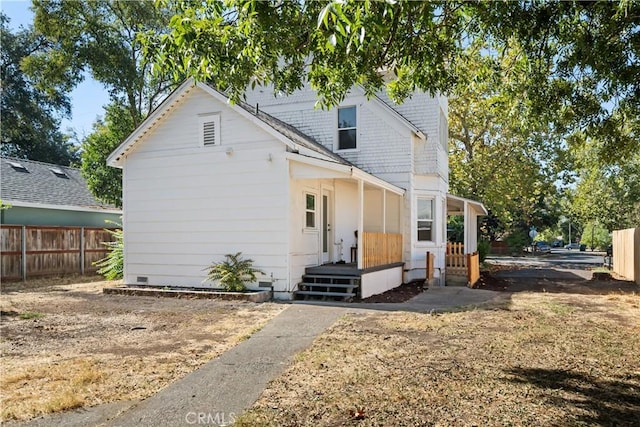 view of rear view of house