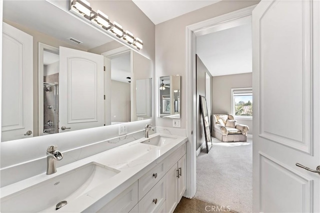 bathroom with vanity