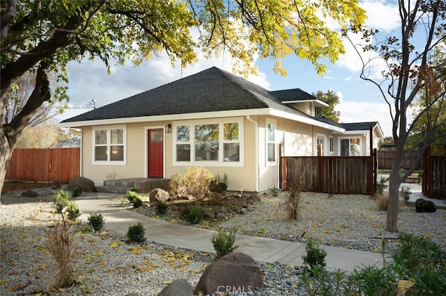 view of bungalow-style home