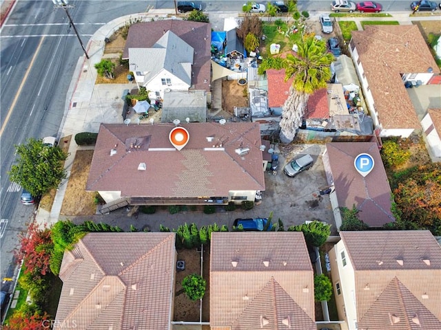 birds eye view of property featuring a residential view